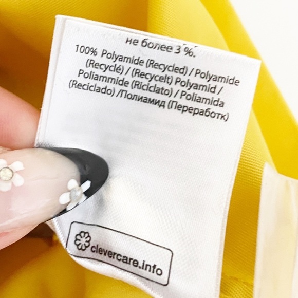 New Remain Birger Christensen Storm Shirt Jacket Yellow Size 10 - Picture 9 of 9